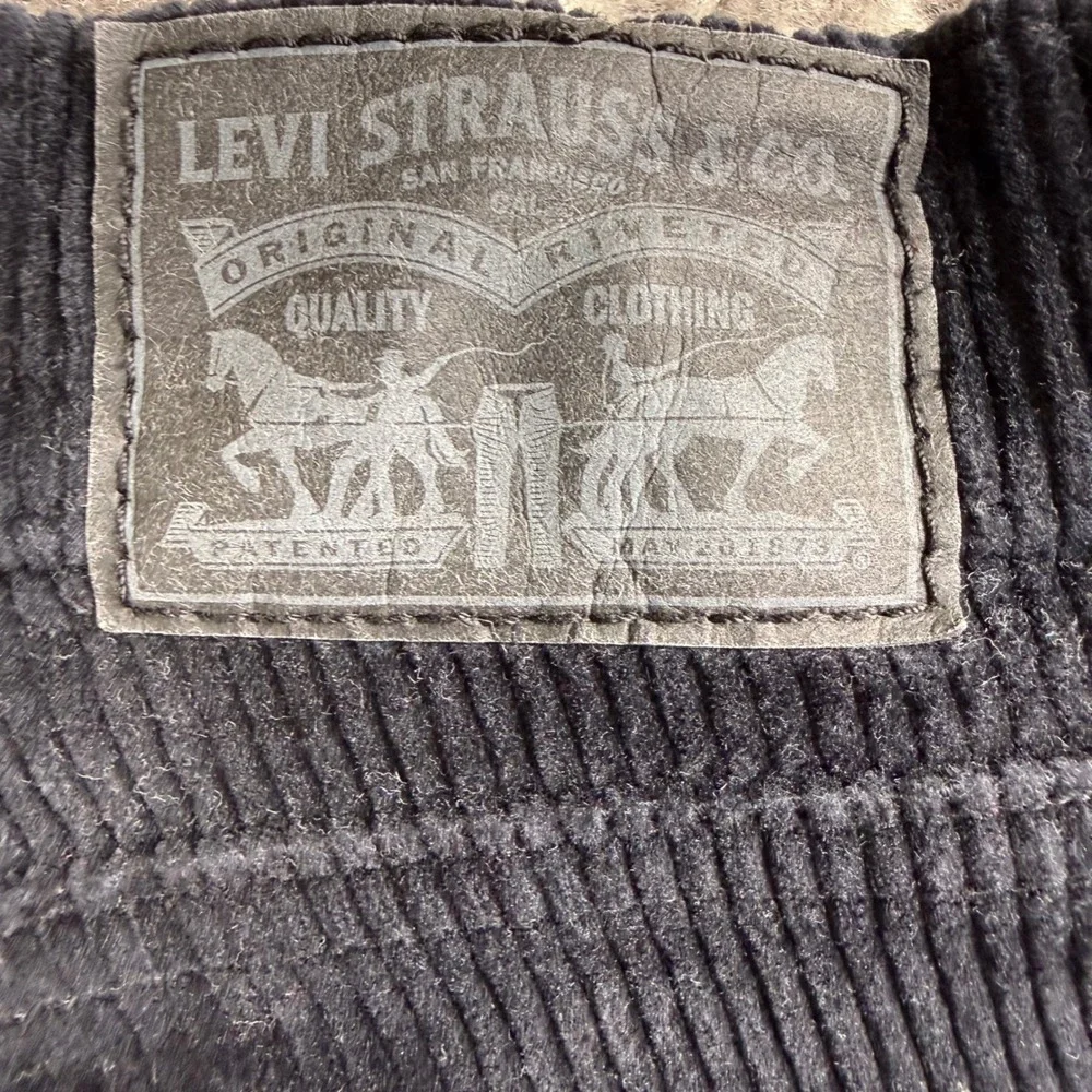 Levi's Black Corduroy Pants Men Size W32 L30 Stretch Casual Work Street Grunge